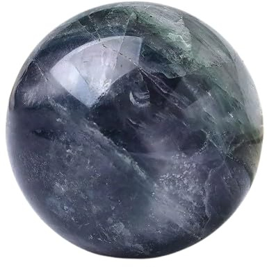 1 esfera de obsidiana negra natural de cuarzo, bola mágica, piedra de roca, brujería, reiki, curación, decoración del hogar, regalo sin base, 6-7 cm