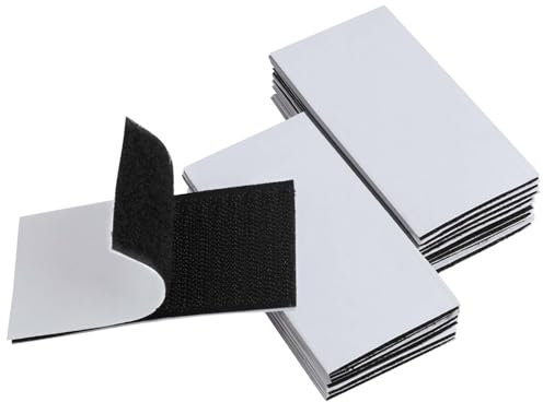 16 Pezzi Industriale Autoadesivo Extra Forte Autoadesivo, Chiusura a Strappo con Adesivo Potente 5x10 cm, Stretch Adesivoper Montaggio a Parete Fissaggio Sicuro per Casa Ufficio Scuola