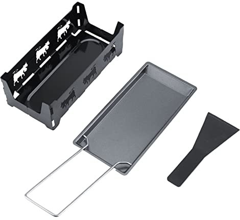 VIFERR Teglia da forno portatile antiaderente per raclette al formaggio Rotaster, set da cucina per grigliate, mini raclette