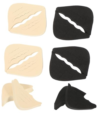 VICASKY 6 Pairs Adjustable Shoe Toe Filler Inserts for High Heel Shoes Comfort Plugs for Big Footwear Versatile for Men Women for Sneakers Flats Pumps Random Color