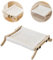 Aptliton Cat Hammock Window, Cat Radiator Bed Perch for Indoor Cats, Use Hanging On 2 Legs or On The Floor With 4 Legs, Adjustable Holds Up 18kg Used for Window, Bedside, Verandahs