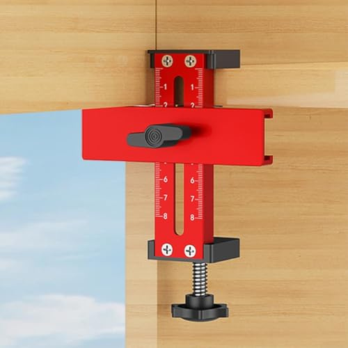 Eawfgtuw Localisateur d'installation multifonction pour porte d'armoire, pince de support en alliage d'aluminium avec plage réglable de 15 à 70 mm, compatible avec (modèle de base)