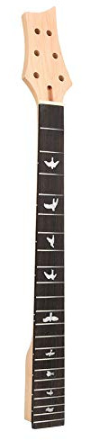 Rengue Elektrisk Gitarrhals 22 Band Blackwood Gripbräda Gripbräda Fingerbräda Hals Av Massivt trä med Polerad Yta Truss Rod för Elektrisk Gitarrbyte (GS55)