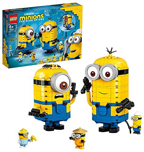 LEGO 75551 Minions Minions-Figuren Bauset mit Versteck, Spielzeug für Kinder ab 8 Jahre mit Figuren: Stuart, Kevin & Bob