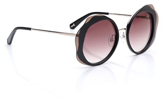 Ted Baker Braune Linse mit runder Sonnenbrille, 100 % UV-geschützt für Frauen (STB171542253), Braun, 53, Braun, 53