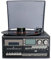 Vintage Bluetooth Record Player with CD Player, AM/FM Radio and Built-in Speakers - 3 Speed Turntable for 7, 10 and 12 Vinyl Records