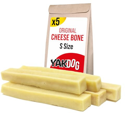 YAKDOG - Bâtonnets Fromage pour Chien - Friandises à Mâcher Longue Durée - 100% Naturel - Traditionnelle Himalaya - Fabriqué en Belgique - Taille S