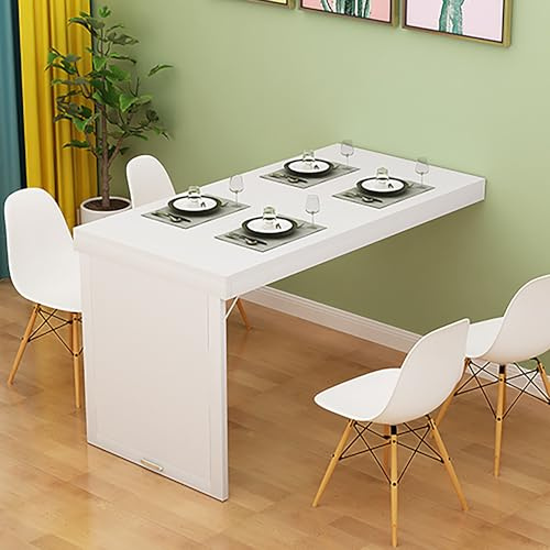 Tavolo pieghevole a muro tavolino a scomparsa da scrivania balcone ribalta parete salvaspazio pranzo cucina sospesa richiudibile lavoro, for soggiorno, sala da pranzo, cucina e tavolo da pranzo(Beige