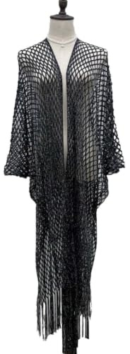 Franshalsduk 75 x 110 cm damhalsduk nät strand halsduk axelrem cape