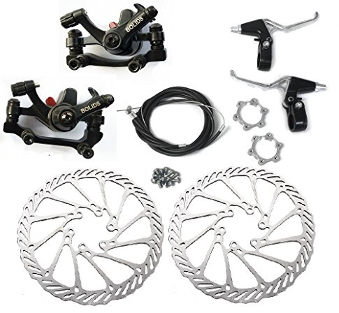 BlueSunshine BB8 Front and Back Disk Brake Kit - 160mm for 80cc Gas Motorized Bicycle (BB8 Disk Brake Kit - G3-3)