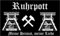 Flagge Ruhrpott Schwarz Westfalen Fahne 90x150 cm Hissfahne Fahnen mit Ösen Pott