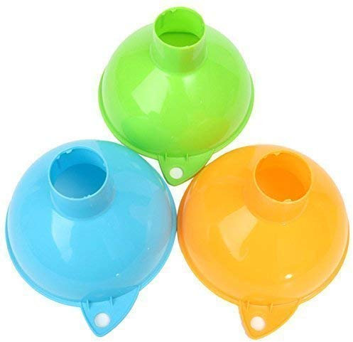 1 imbuto in plastica per uso domestico, grande bocca larga, strumento per riempire il vino, per inscatolamento liquido, olio, acqua, casa, cucina, imbuto in plastica, piccolo imbuto (colore casuale)