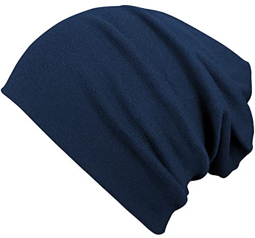 VIAUMBR Beanie Herren Damen Mütze Kopfbedeckung Haube Laufmütze Sportmütze Wintermütze Fahrradmütze unter Helm Radfahrer Laufen Winter Herbst Dunkelblau
