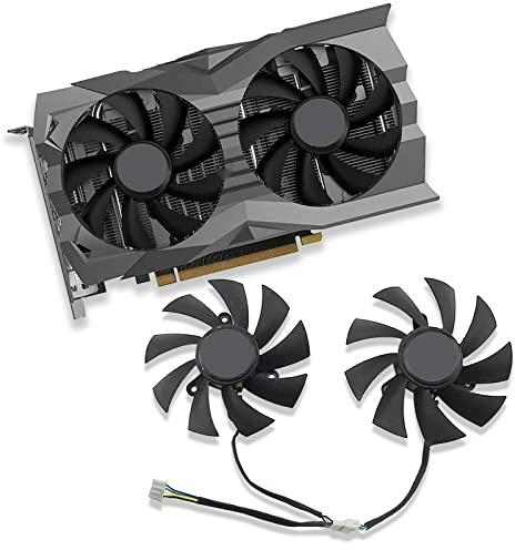 Dotodo 87 mm GA92A2H 0,35A Ventola per scheda grafica Cooler per Z̥̊ÔṬÀÇ GeForce GTX 1660 1660 Ti/RTX 2060 2070 Super Mini Ventola Sostituire il radiatore (ventola grafica AB)