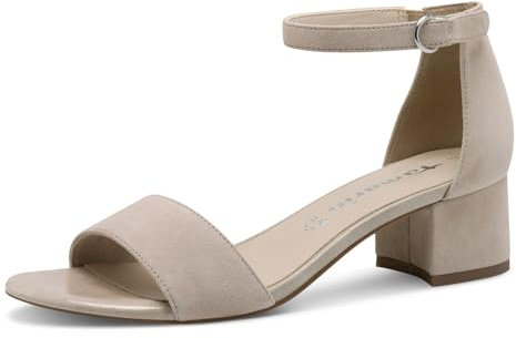 Tamaris Sandalette Damen Blockabsatz grau,EU 40