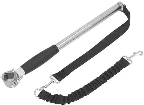 Freihändige Hundeleine aus Edelstahl, Fahrrad-Übungsleine mit Elastischem Band Zum Radfahren, Training, Laufen, Joggen