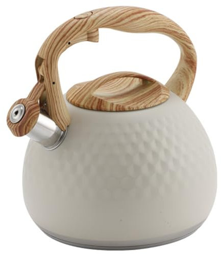 Sctecoau Kettle Whistling Kettle 3L Kettle Lid with Handle Induction Cooker Gas Stove Kettle A