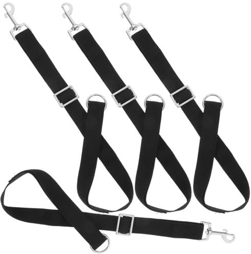 4PCS Adjustable Nylon Horse Bucket Straps, Horse Water Bucket Strap Hangers Racehorse Hanging Band Supplies for Outdoor Feeding Grooming