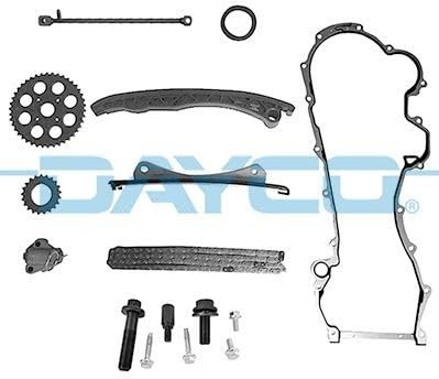 DAYCO KTC1118 Kit Catena Distribuzione Fiat Mot.1,3 Mtj Euro5/6 Cat.Forata