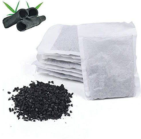 20 unidades de carbón activo, bolsa de limpieza de aire de carbón de bambú, carbón activo de Quarium, carbón vegetal para máquina purificadora de agua