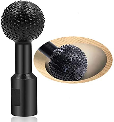 FLOTRUTE Scalpello Sferico per Lima, Fresa per Metallo Intaglio Legno Raspa, Scalpello Sferico, 14mm levigare e lucidare Le Testine Multiuso Adatte, per Smerigliatrice Angolare da 115/125(14mm)