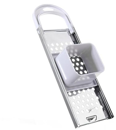Grattugia per spätzle in acciaio inox, per spätzle, gnocchi, pasta, spätzle, utensile da cucina fatto in casa (bianco)