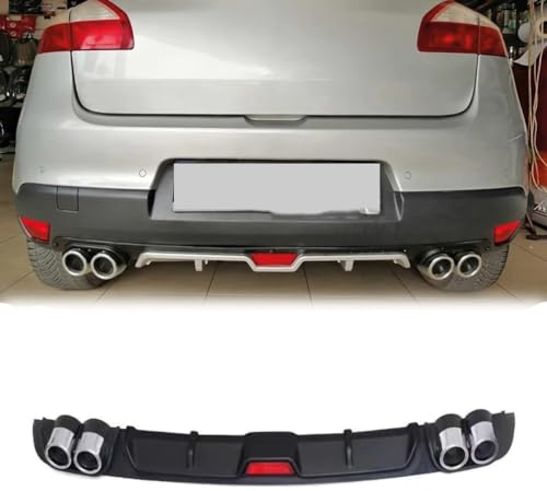 Labbro diffusore paraurti Posteriore Auto per Renault Megane 3, Spoiler Splitter Scarico ABS, Kit carrozzeria,A-Black