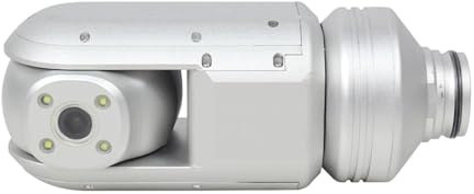 Telecamera Ispezione Tubi FHD 1920x1080P 58mm 360 Pan Tilt Ruota Tubo di Scarico Fogna Condotto Video Telecamere Ispezione DVR 9mm 60m Cavo(40 m,C50PT Head Only)