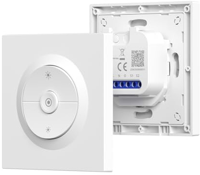 SONOFF Orb-DIM, Matter Smart Dimmer Switch, WiFi da 2,4 GHz, cavo neutro richiesto, per lampade LED/incandescenti/alogene, compatibile con Homekit/Siri, Amazon Alexa e Google Home