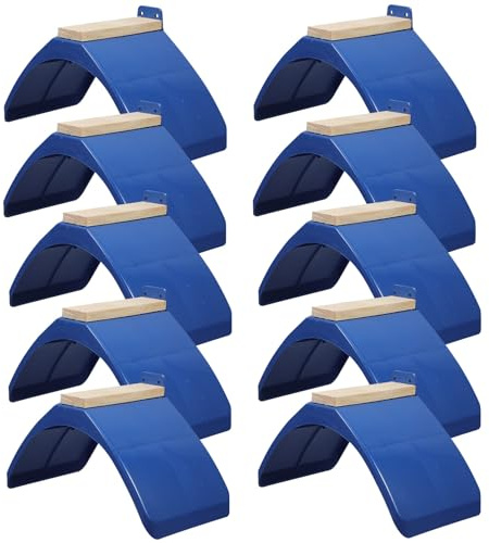 HOLIDYOYO Accesorios para Aves Puesto de Descanso de Madera y PP, Base Estable y Superficie Lisa, 10 Piezas para Descanso de Loros y Aves