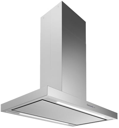 Futuro Futuro Island-mount Range Hood 36 940-CFM | Positano | Stainless Steel Vent Hood | Modern Italian Designer Exhaust Hood |LED, Ultra-Quiet with Blower