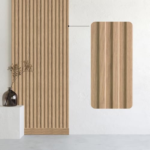 Bildershop-24 3er Set Wandpaneele & Deckenpaneele Dekowa in Eiche Natur 125 x 10,7 x 1,5 cm