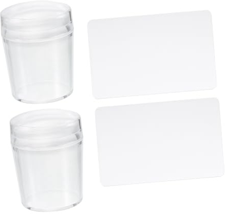 OATIPHO Set Trasparenti per Unghie 2 Pezzi Trasparente e in Silicone Strumenti per Nail Art e Manicure per Donne