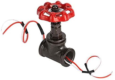Hyuduo Vintage Steam Punk 1/2in Stop Valve Light Switch with Wire for Water Pipe Lamp, Retro Charm, Easy to Install, Works Well with Your Table Lamp, Handle 3A at 120V or 5A at 12V