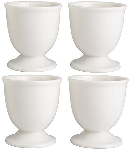 Ceramic Egg Cups Set of 4 for Soft Hard Boiled Eggs
