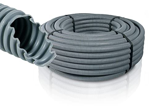 METEOFLEX PLUS Leerrohr 750N M16 / M20 / M25 / M32 / M40 / M50 aus PE-HD - Wellrohr für Erdreich, Erdverlegung, Außenbereich, Beton, etc. - hohe Druck- & Schlagfestigkeit (M40-25m)