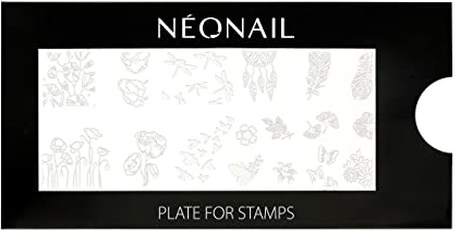 NEONAIL Stamping Plate 06 - Stamping Platte - Schablonen Platte - Nail Art - Nageldesign - Nagel Stempel Schablone - French Nails Schablone - Nagelkunst Stempel