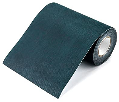 QWORK® Kunstrasen Klebeband, 15 cm x 5 m Künstliches Grasband, für Kunstrasenfugen