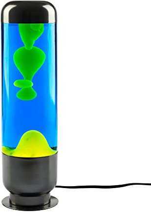 balvi Lavalampe Capsule Farbe Blau/Limette Modernes und Elegantes Design zur Raumdekoration