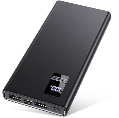 Power Bank 12000mAh, batería Externa pequeña Pero Fuerte (USB C Output & Input) 3A batería Externa para teléfono móvil con función de Carga rápida, batería Externa de Gran Capacidad Compatible con