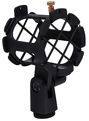 SUPVOX Support Antichoc Pour Microphone À Condensateur - Suspension Anti-Vibration Réglable Avec Base Compatible Bras Microphone Accessoire Portable Pour Enregistrement Podcast Vlog