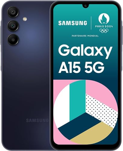 Samsung A156B/DSN Galaxy A15 5G, Dual, 128GB 4GB Ram, Blue Black