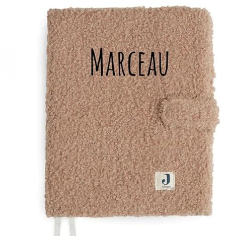 Ma Fabrique Perso - Protège carnet de santé bouclettes Biscuit - Personnalisable