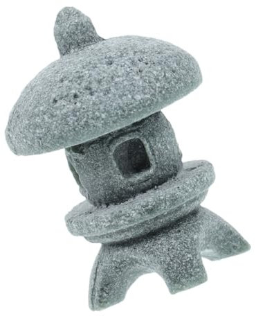 Gatuida Estatua De Linterna Japonesa Pagoda Miniatura De Piedra Adorno De Jardín Zen Decoración De Pagoda para Interior Figura De De Jardín