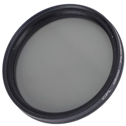 Filtro Polarizzatore di Vetro Ottico, Lente Circolare Circolare a Sottile Riflesso Neutro Eliminante Aumenta la Saturazione dei Colori Protettivi per l'esterno (46MM)