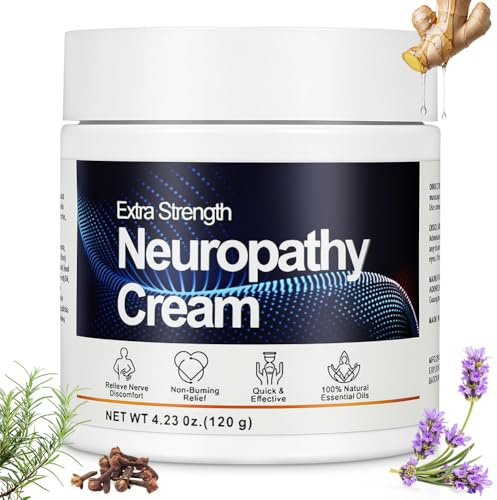 LOPHE Neuropathie kräm extra stark 165 g, nervsmärta kräm för fötter, ben, händer - för led- och muskelmassage - rik på naturliga extraktioner
