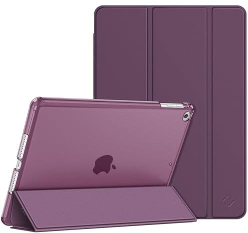 Fintie Hülle für iPad Air 2 (2014 Modell) / iPad Air (2013 Modell) - Ultradünne Superleicht Schutzhülle mit Transparenter Rückseite Abdeckung mit Auto Schlaf/Wach Funktion, Lila