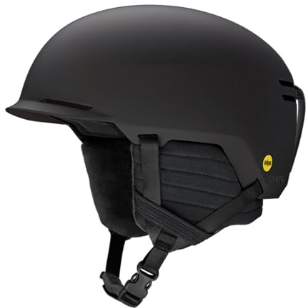 Smith Scout MIPS Casco de Nieve, Unisex Adulto, Color Matte Black, tamaño Medium