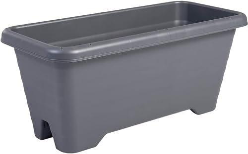 Iris Ohyama, Vaso per piante, fioriera sospesa con sistema di drenaggio dell'acqua per il giardinaggio - Air Planter600, Grigio