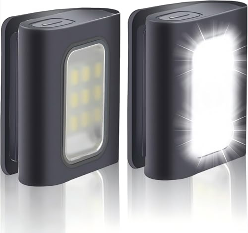 HOKOILN 2 Pack Outdoor Night Running Lights, LED Running Lights for Runners with Rechargeable Battery for Camping, Hiking, Walking, Jogging, Outdoor Adventure